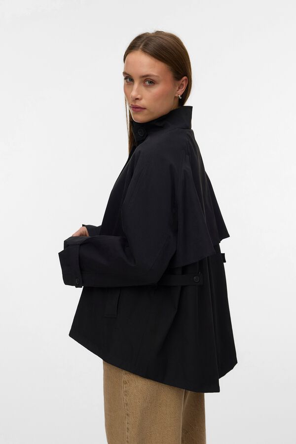 Vero Moda Long sleeve high neck jacket Black