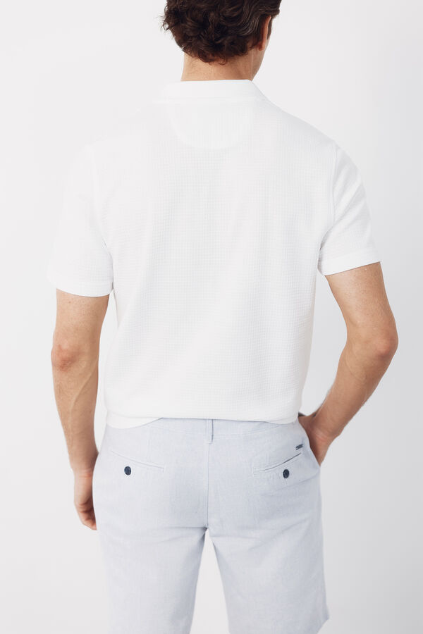 Cortefiel Polo shirt link structure White