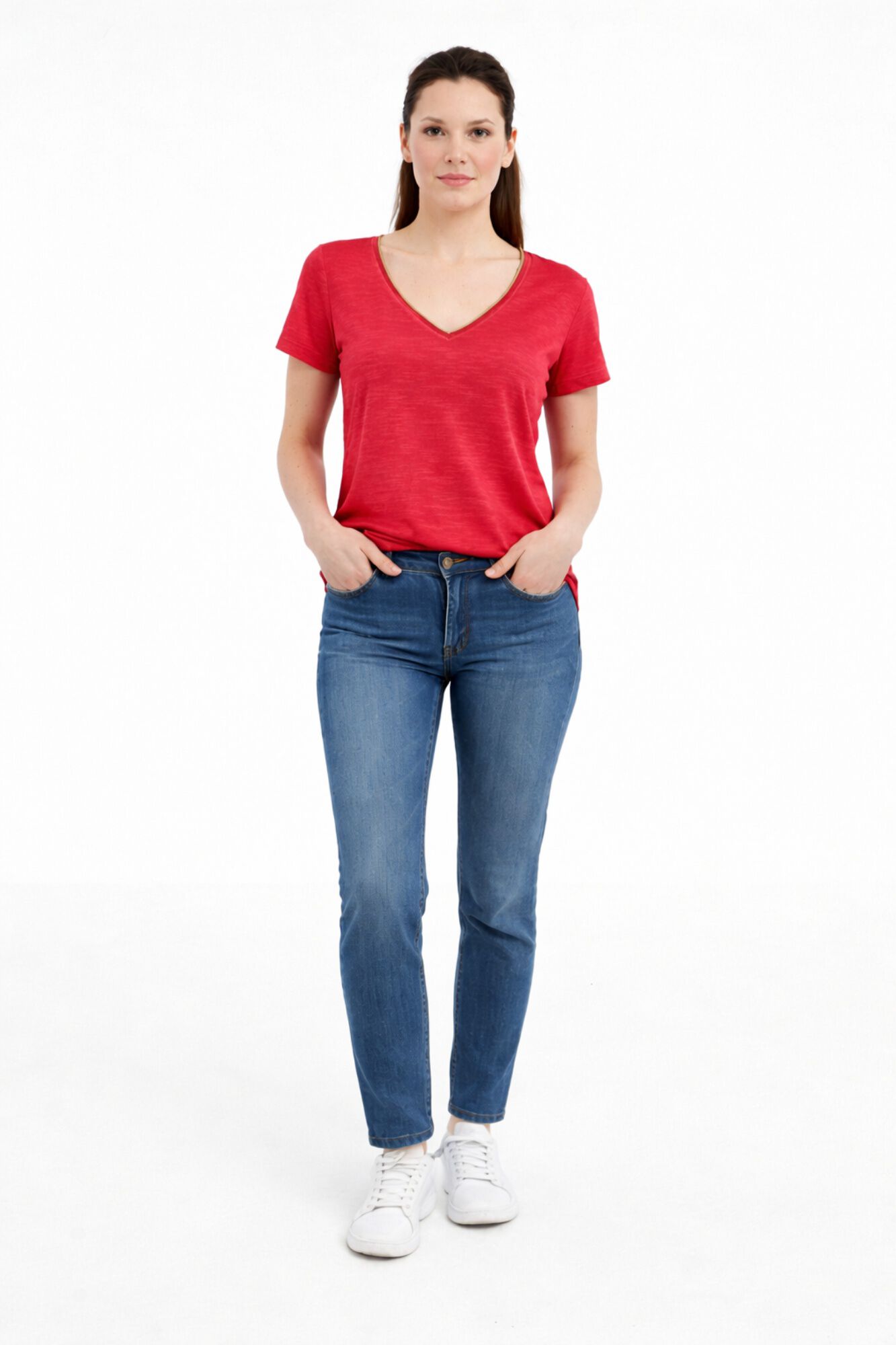 Vila Camiseta manga corta de viscosa