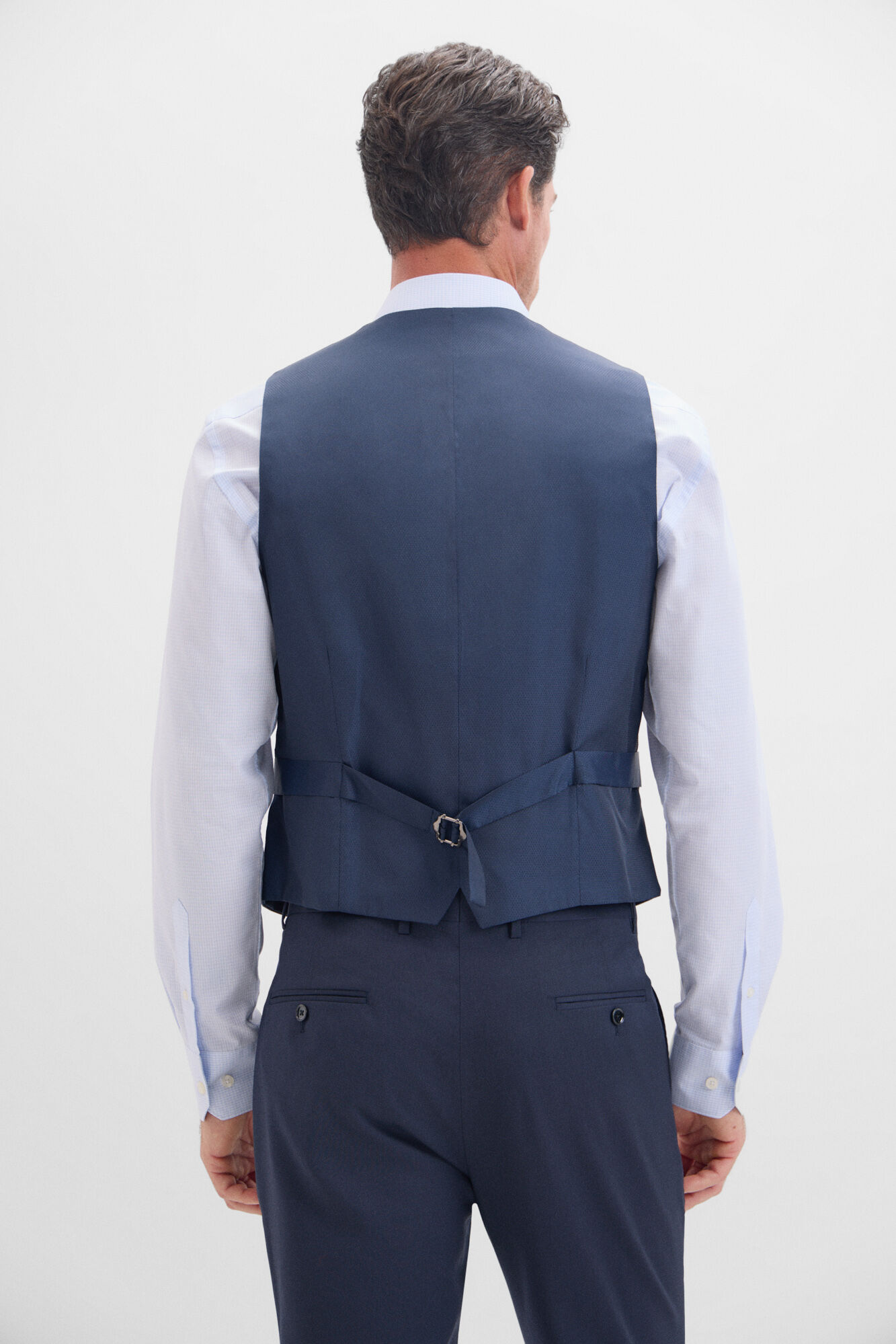 Chaleco liso marino slim fit Chalecos de hombre Cortefiel