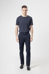 PuroEGO Cal&ccedil;as chino em algod&atilde;o slim fit Azul