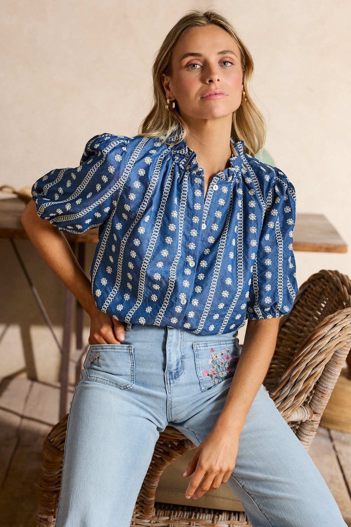 Pol&iacute;n Et Moi Camisa bordados Anna