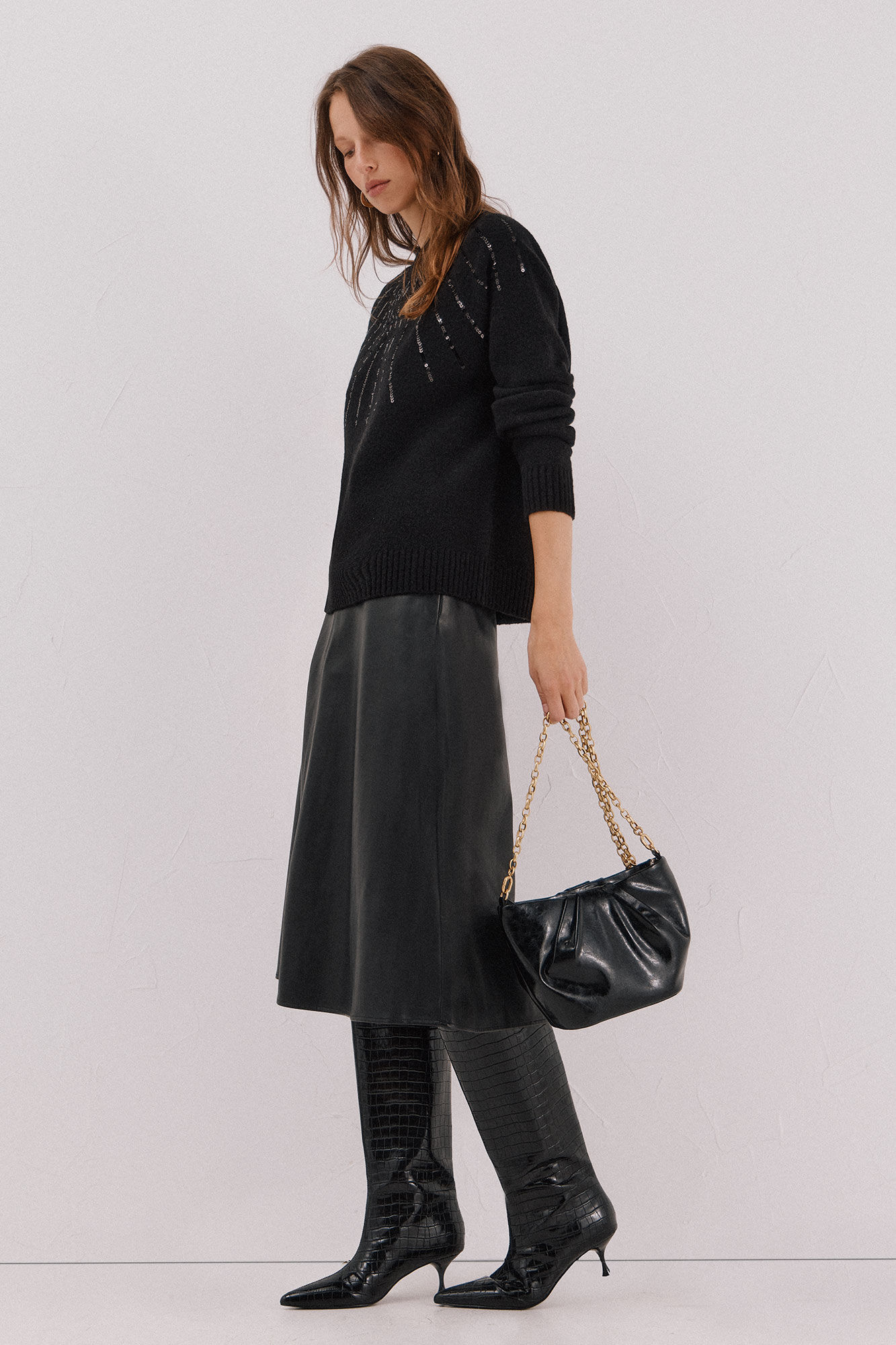 Cortefiel Jersey delantero lentejuelas.