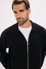 Jack & Jones Cardigan de fecho-éclair com malha Preto