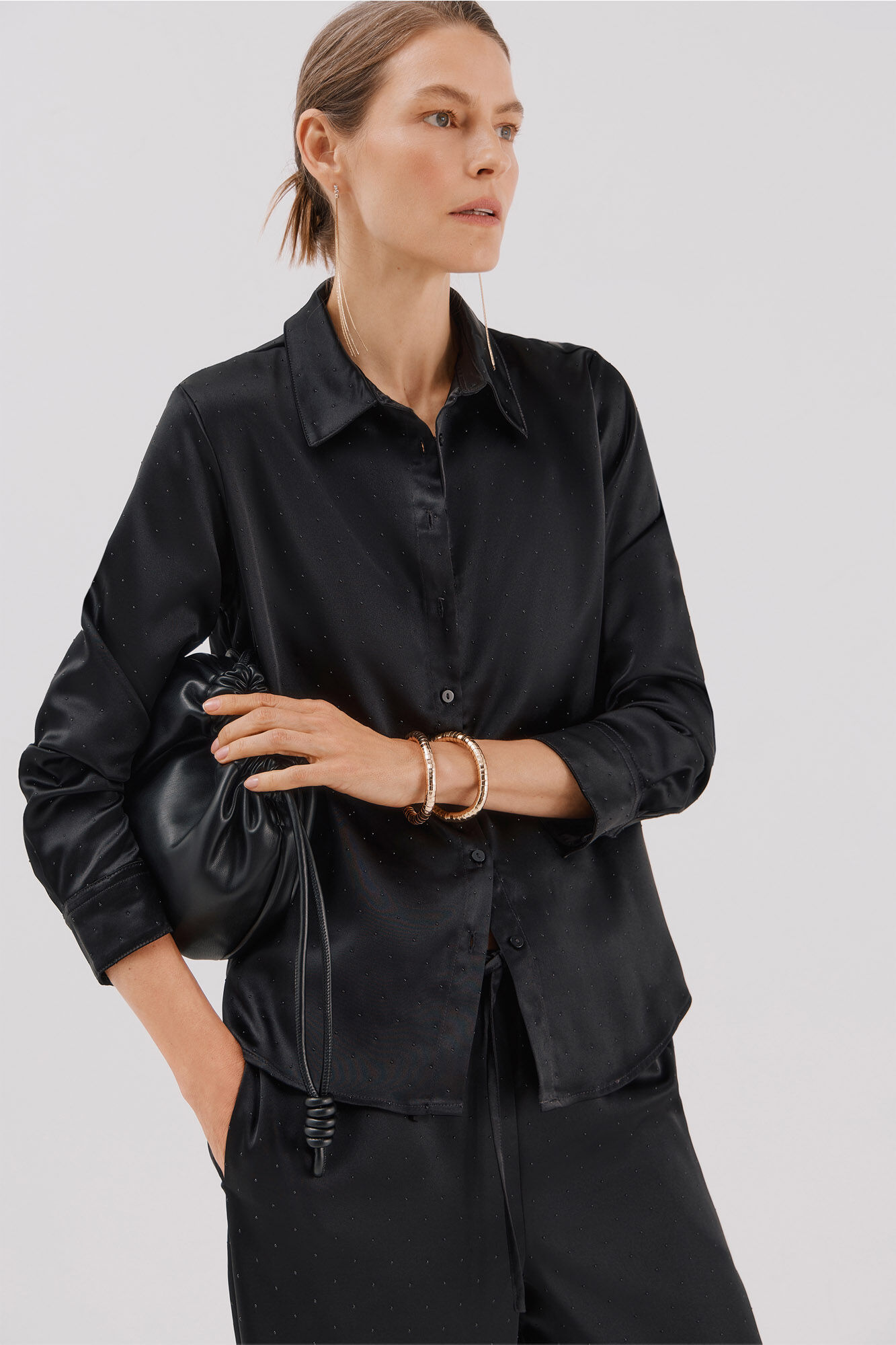 Cortefiel Shiny satin shirt