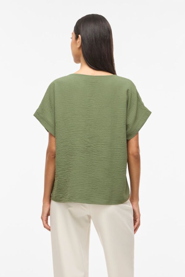Vila Blusa de manga curta Verde
