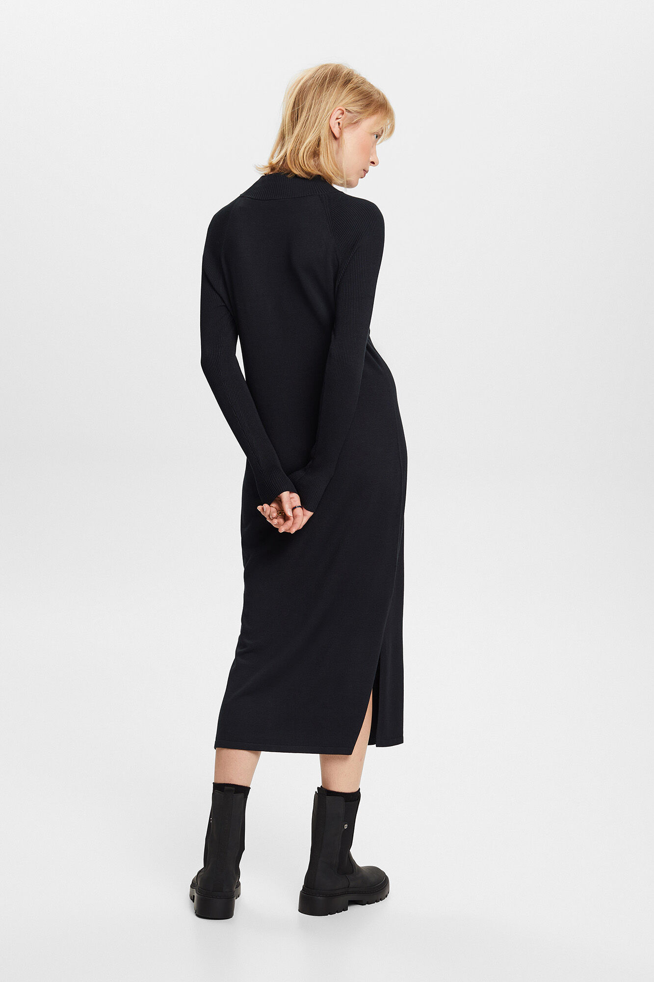 Vestido de malha comprido discount