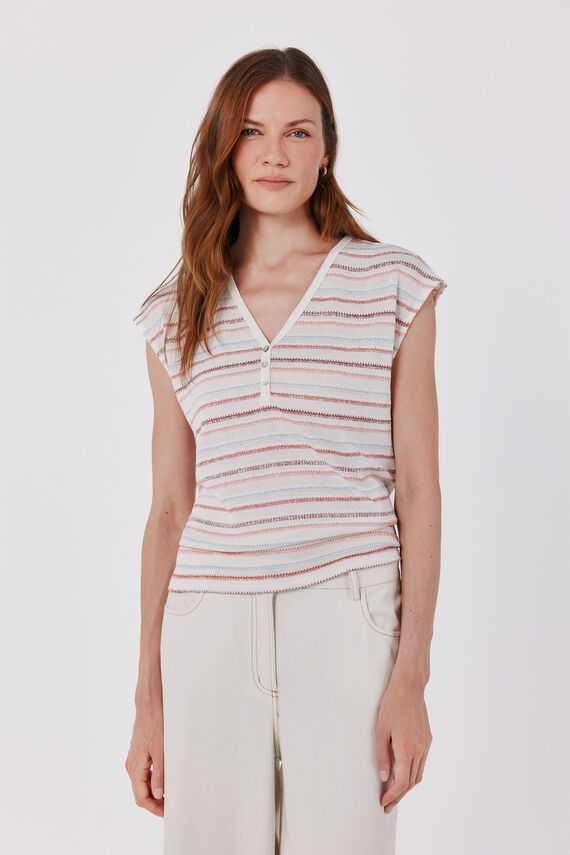 Camiseta estructura rayas