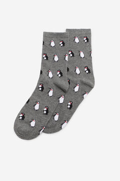 Cortefiel Penguin socks Dark gray