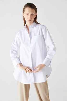 Cortefiel Camisa branca básica Branco