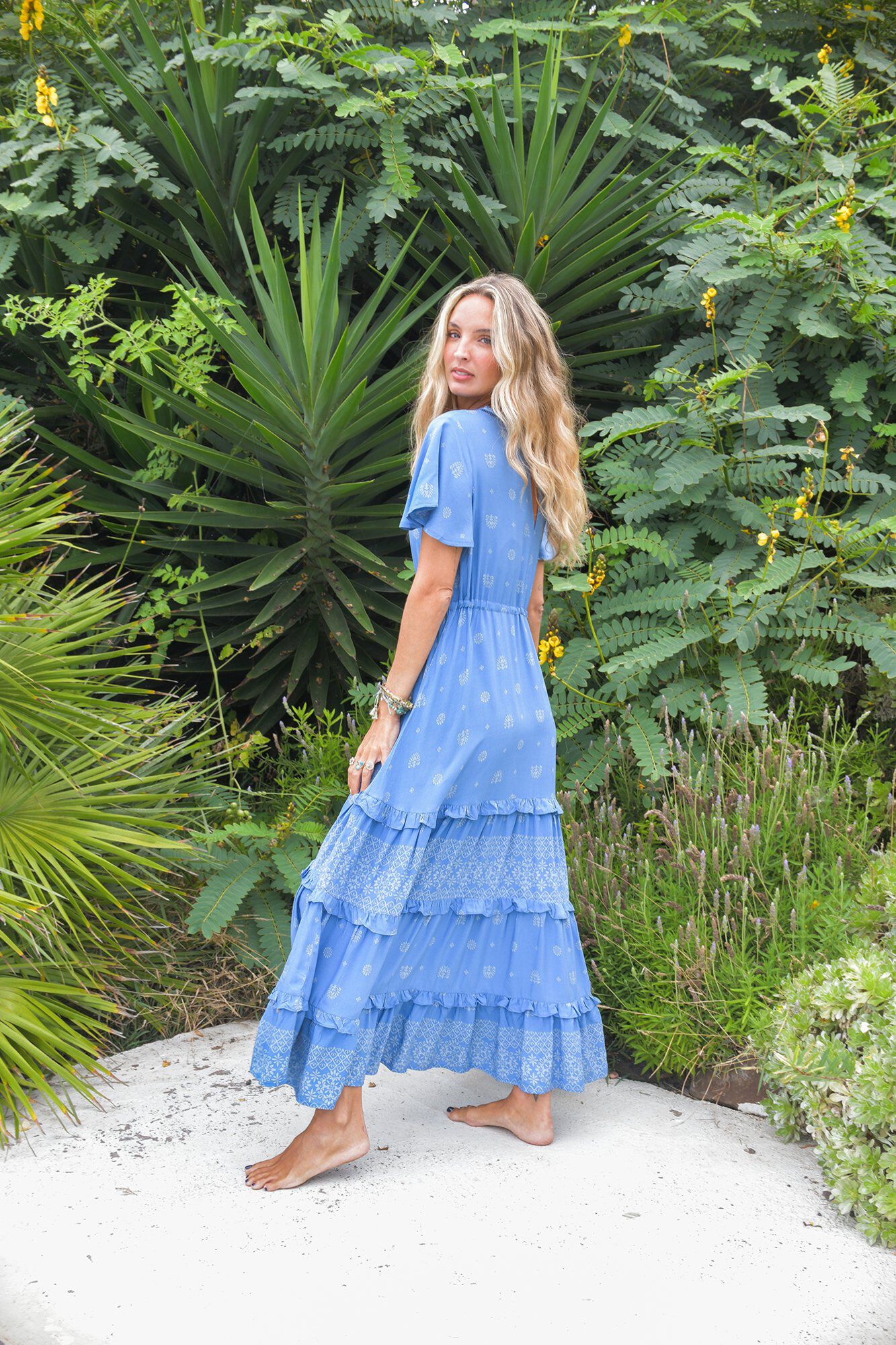 Jaase Vestido comprido fluido