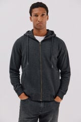 Cortefiel Hooded cardigan Grey