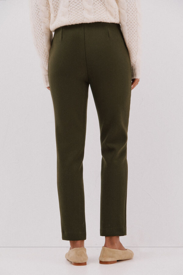 Cortefiel Comfort stretch pants Kaki