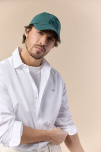 OOTO Camisa em popelina aos quadrados de manga comprida