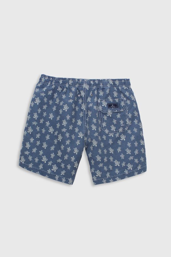 Valecuatro Fato de banho estampado fantasia Azul