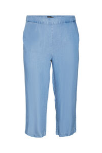 Cortefiel Calças culotte Tencel tamanho grande  Azul