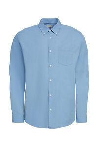 Cortefiel Essential regular-fit cotton shirt Blue