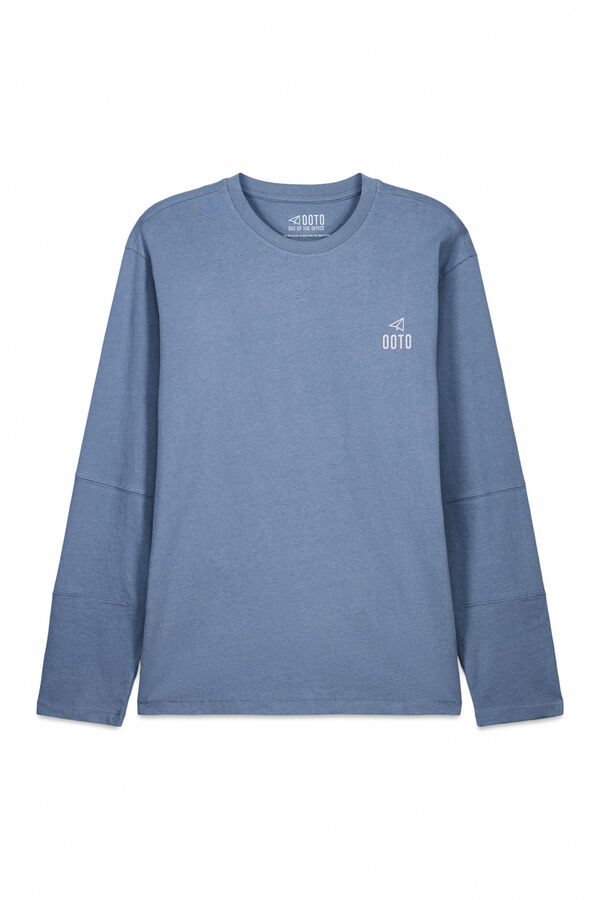OOTO Long sleeve basic T-shirt Blue
