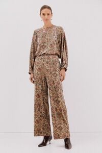 Cortefiel print velvet pants