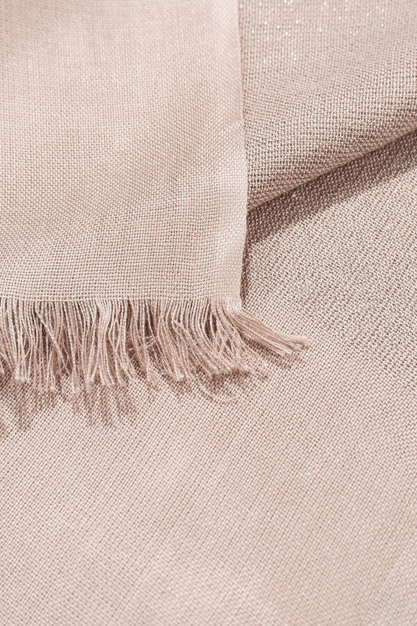 Vilanova Lenço retangular brilhante Castanho