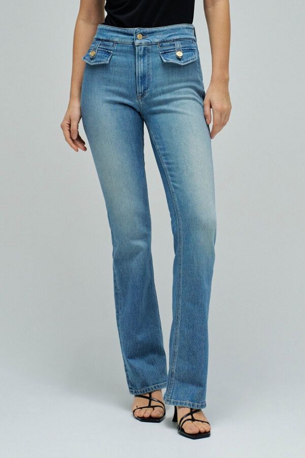 Salsa Jeans Cal&ccedil;a &agrave; boca de sino Azul