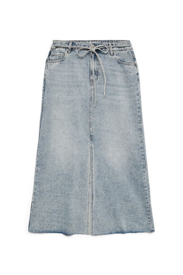 Vero Moda Denim long skirt Blue