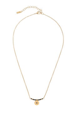 Cortefiel CIAM short necklace - Black - Gold Beige