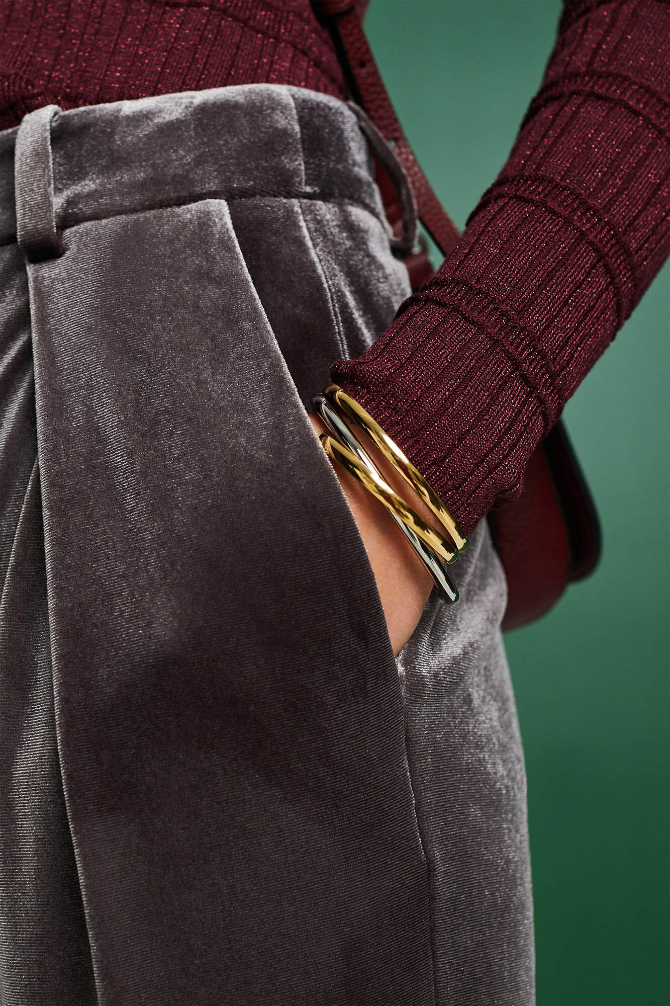 Pantalon ancho 2025 terciopelo