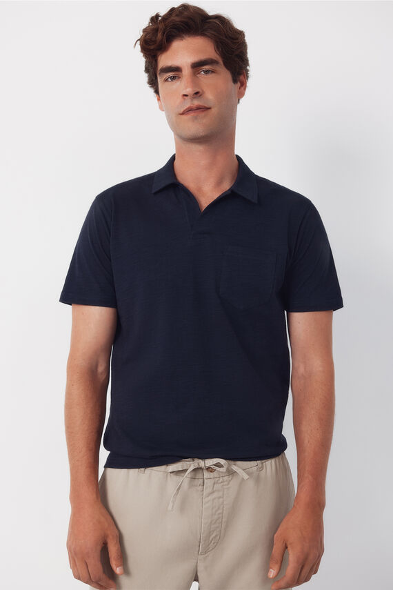Polo liso slub