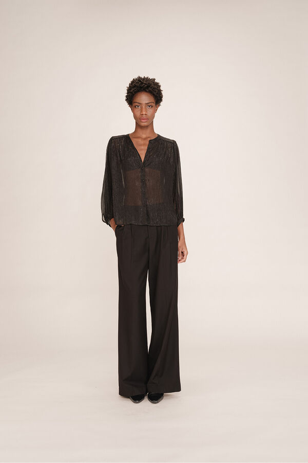 Grace & Mila Lurex blouse  Black