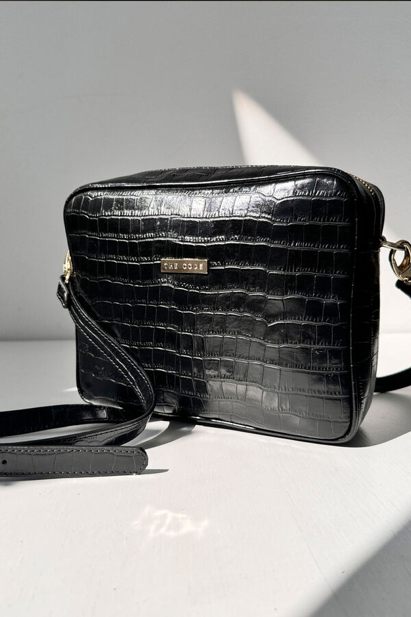 The Code Black Charlotte Shoulder Bag Black