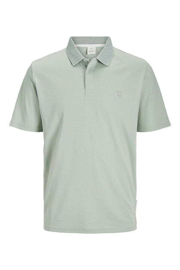 Jack & Jones Camisa pólo liso de regular fit Azul