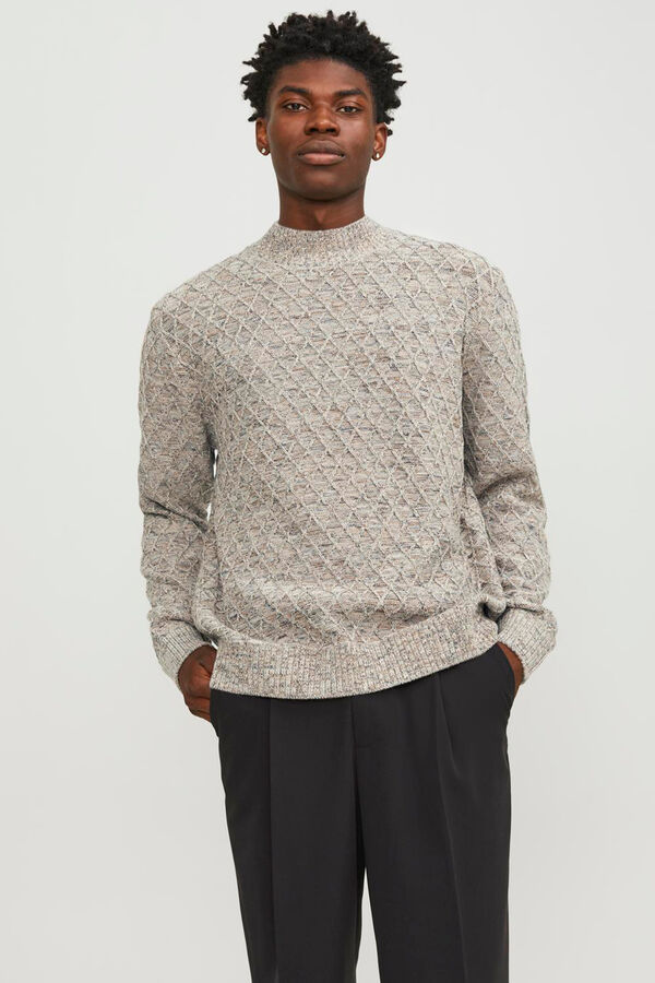 Jack & Jones Camisola textura Cinzento