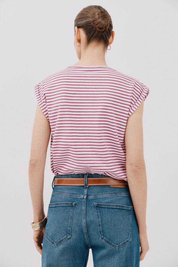 Cortefiel Basic sleeves t-shirt Multicolour