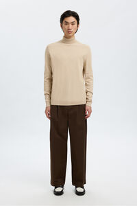 Selected Camisola de gola de algod&atilde;o org&acirc;nico 