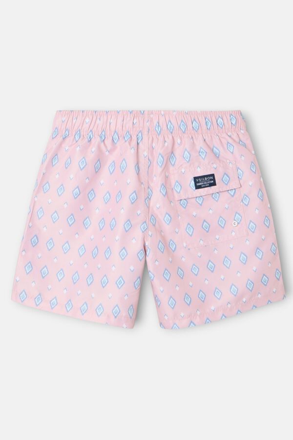 Silbon Fato de banho losangos SB Vermelho