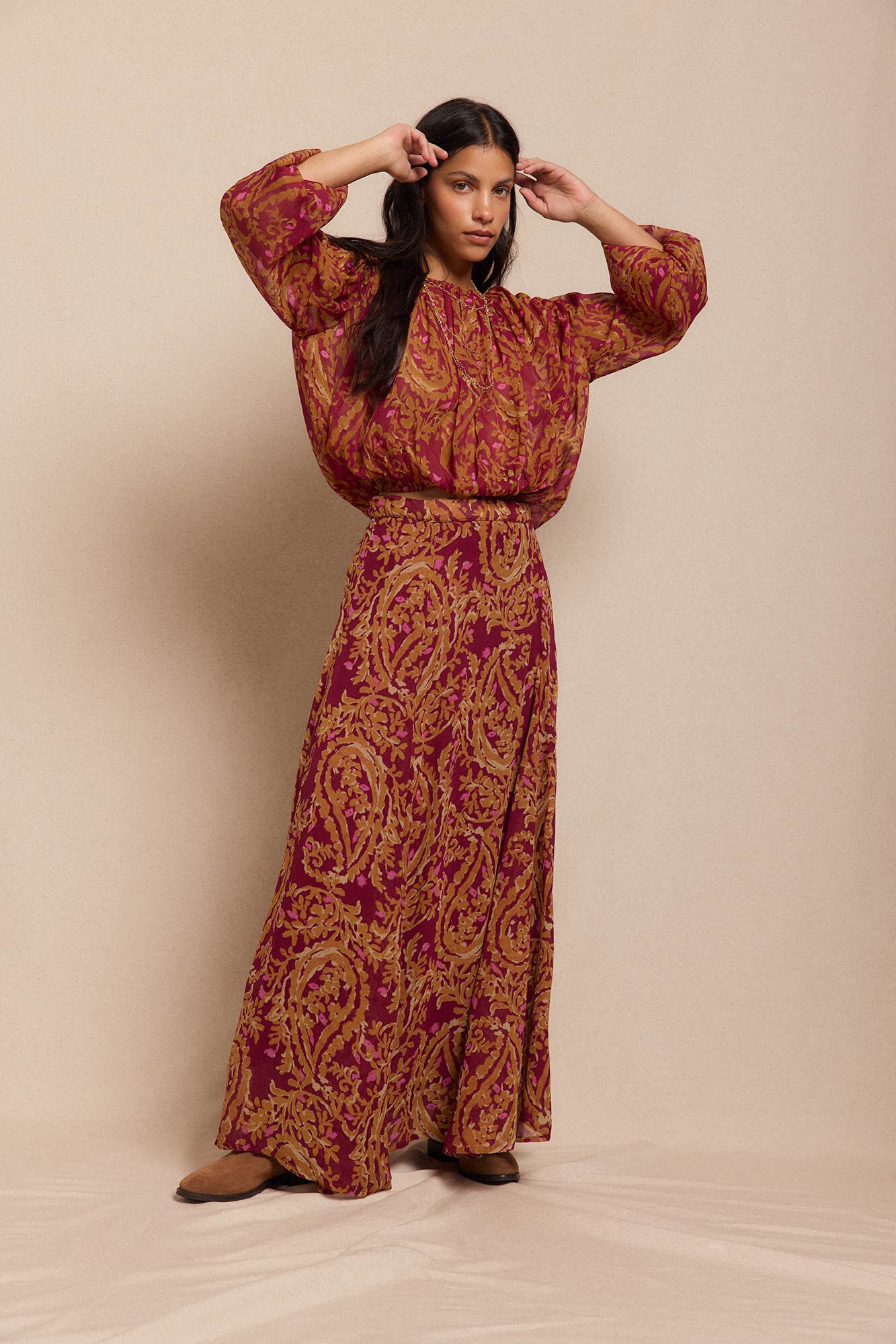 Slowlove Blusa estampada fluida