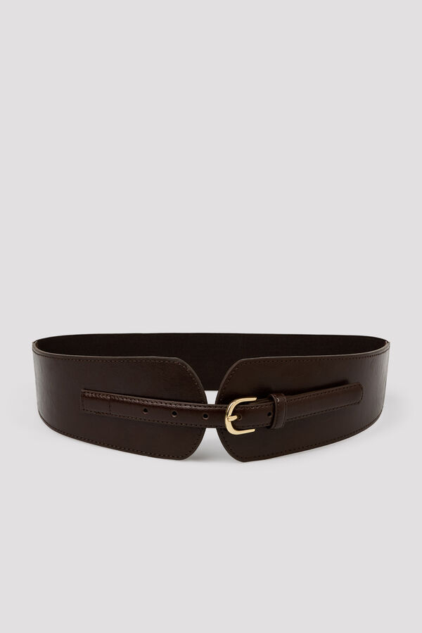 Cortefiel Wide sash Brown