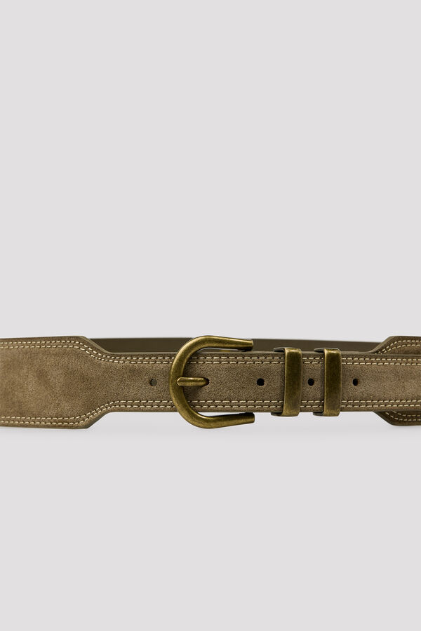 Cortefiel Cowboy belt Beige