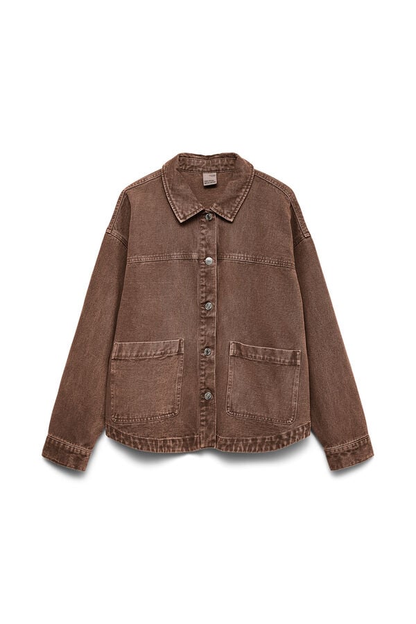 Vero Moda Casaco de ganga Castanho