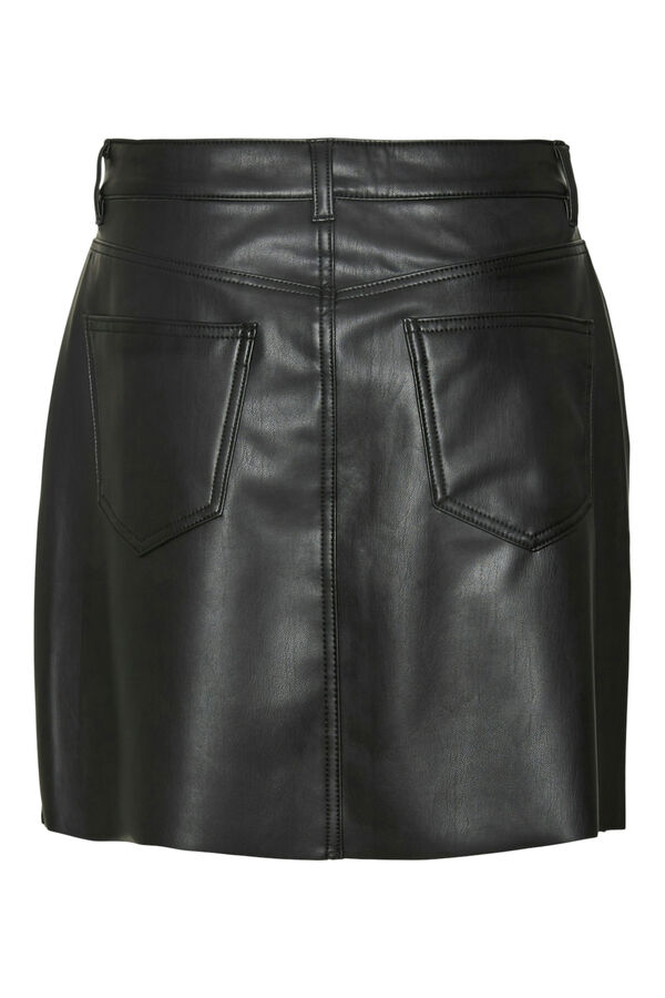 Vero Moda Saia mini de polipele Preto