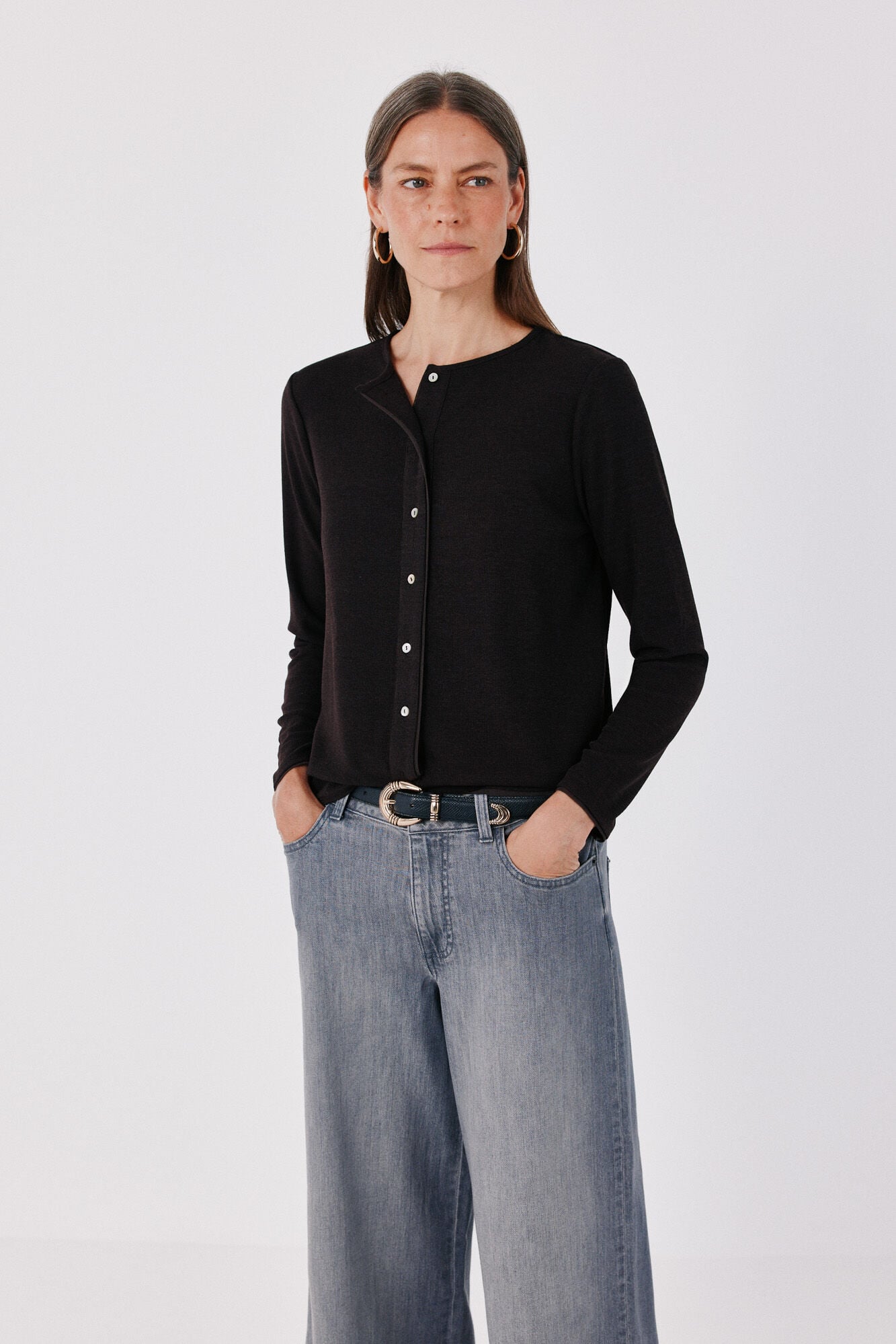 Cortefiel Piping tulle cardigan