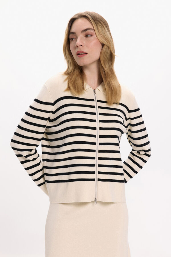 Vila Casaco de malha com viscose Tostado