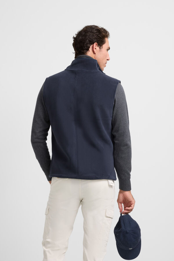 Silbon Chaleco polar Azul marino