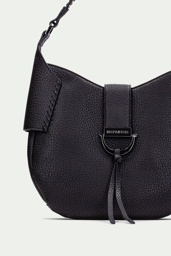 Hispanitas Bolsa hobo arredondada com fecho magnético Preto