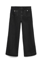 Vero Moda Curve Calça jeans tamanho grande com bolsos frontais Preto
