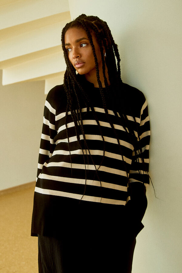 Object Oversized jumper Black