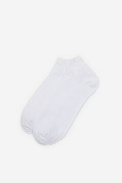Cortefiel EcoCoolmax® ankle socks White