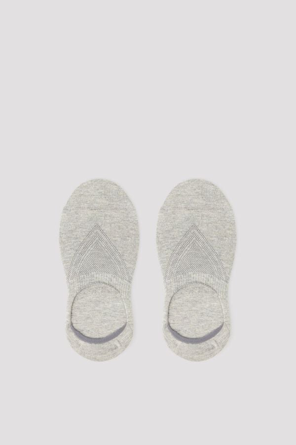 Cortefiel No-show socks with COOLMAX&reg; Grey