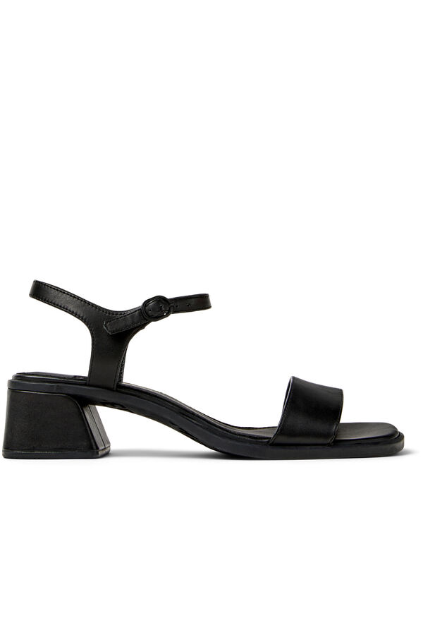Camper Sand&aacute;lias de pele para mulher Preto